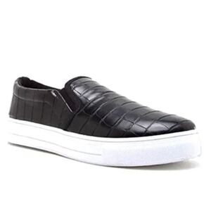 LOGO Lori Goldstein Slip-on Sneakers Embossed Croc